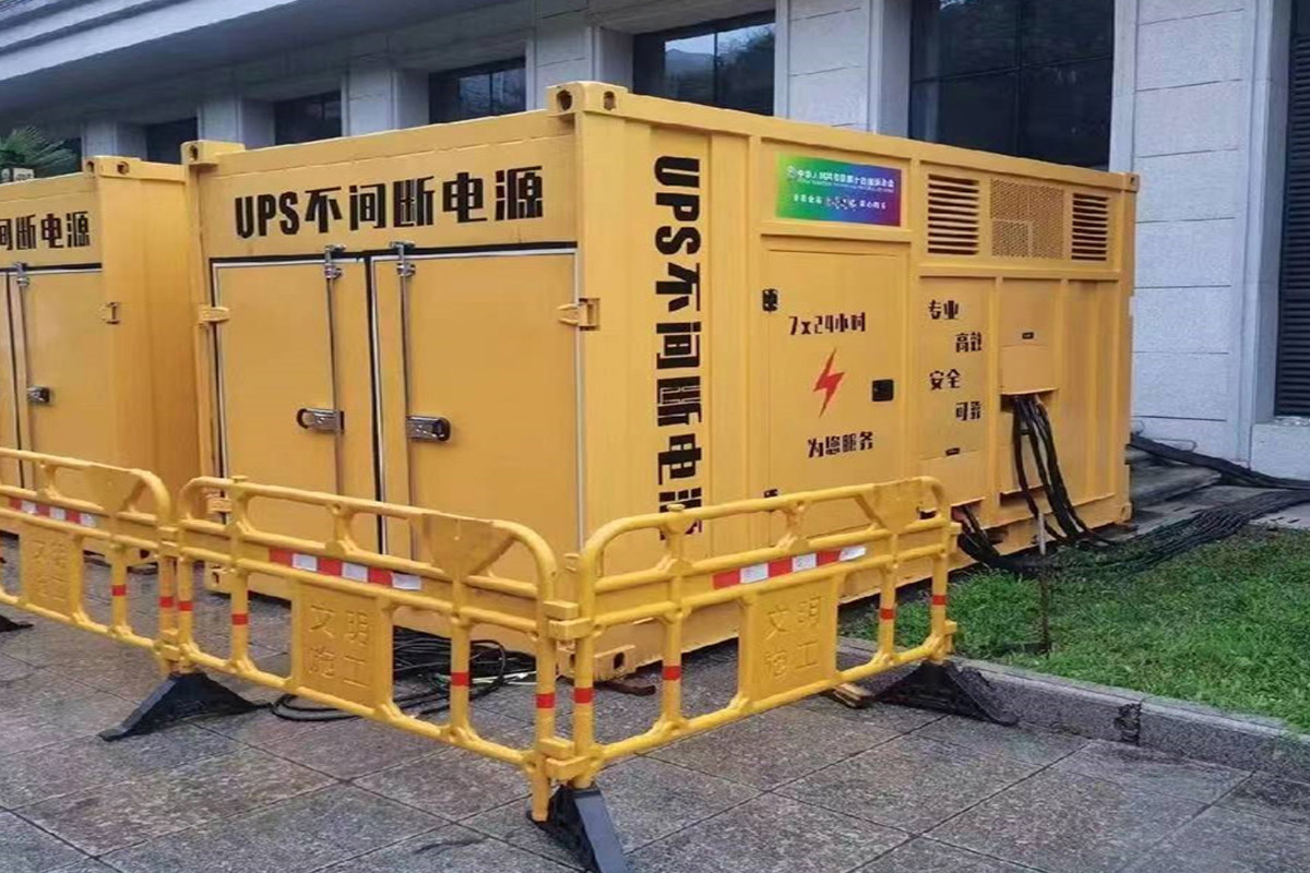 锦屏发电机租赁施工现场