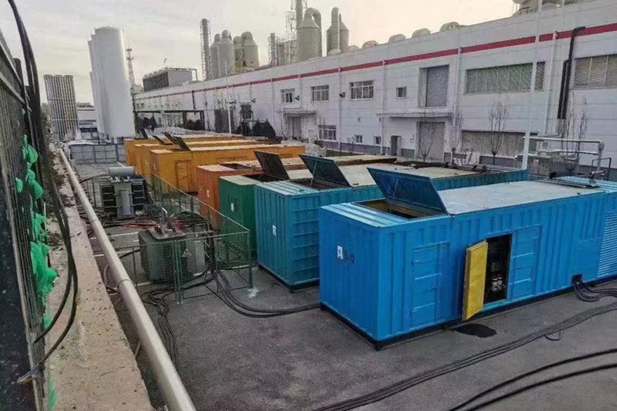 锦屏发电机租赁施工现场